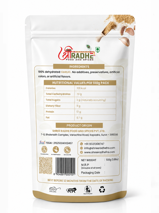Premium Sun-Dried Garlic Powder