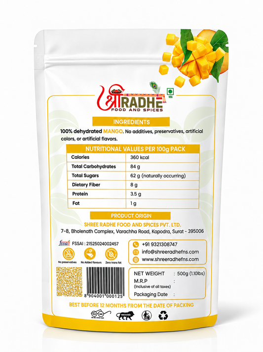 Natural & Premium Sun-Dried Mango Powder