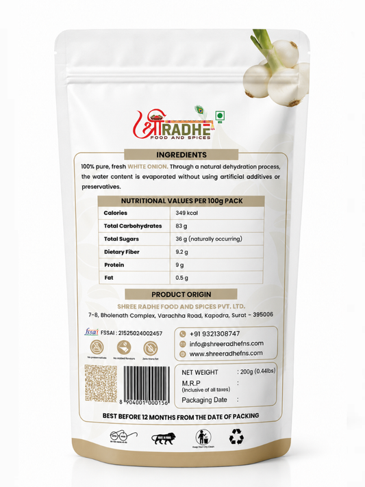White Onion Flakes (Premium Dehydrated White Onion Flakes)