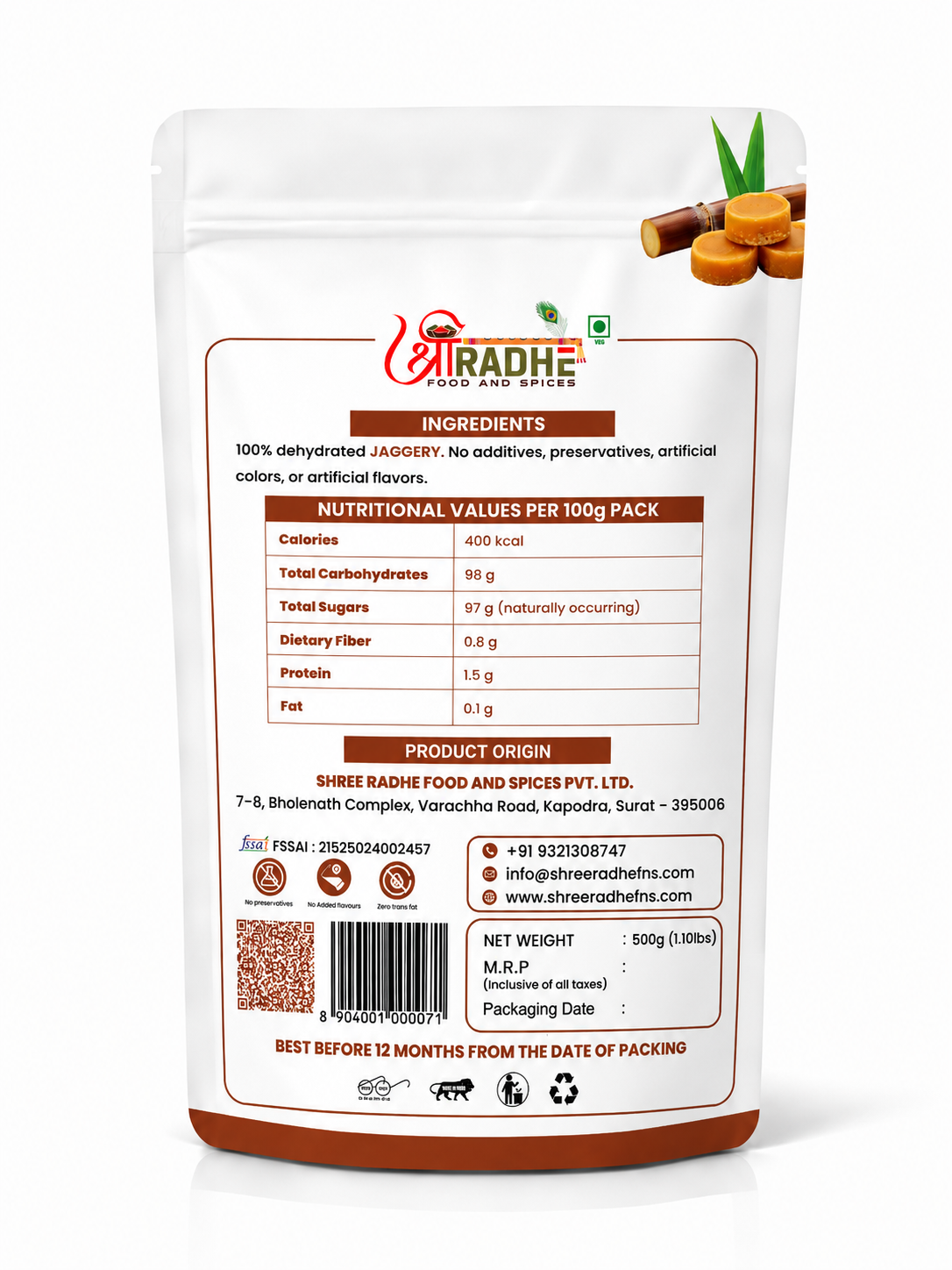 Premium Fine Jaggery Powder